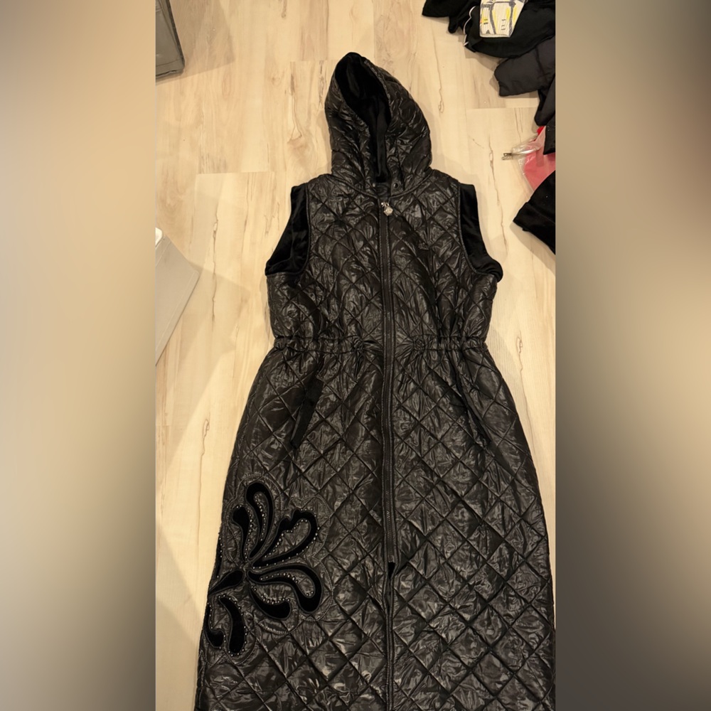 Women's Black Quilted Vest